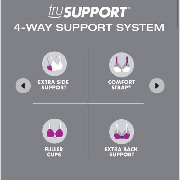 New Playtex Secrets Perfectly Smooth
Underwire Bra Nude Stripe 36D Women's - Picture 8 of 13